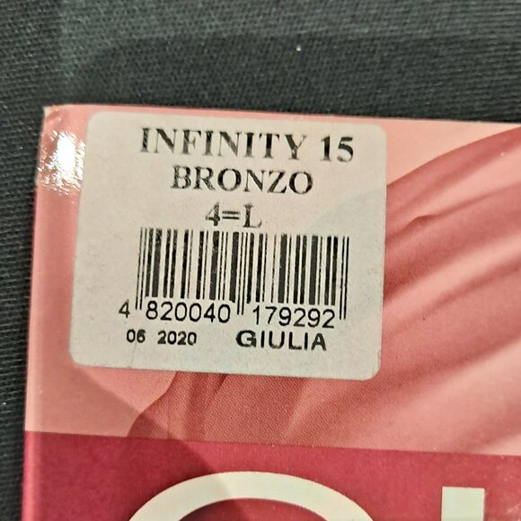 Set of 5 Giulia Infinity Tights Tan and Black colors New in package - Picture 2 of 15